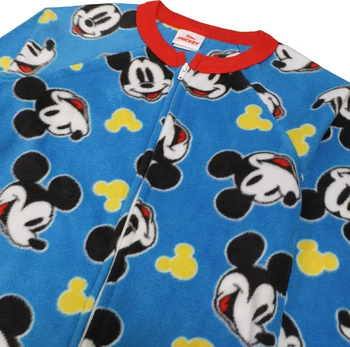 Vista 4 de Disney Boys' Mickey Mouse Footed Blanket Sleeper