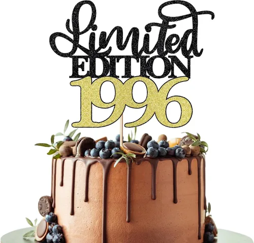 Vista 16 de Decoración para tartas de edición limitada de 1935, decoración de pastel de feliz cumpleaños 90, hombres y mujeres animan 90 años/90 y fabulosa