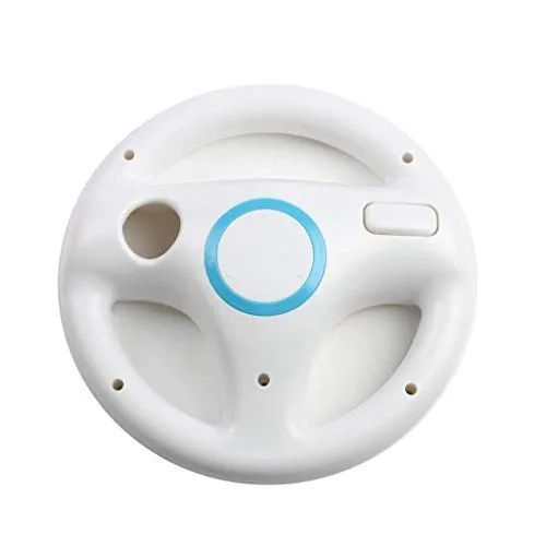Vista 2 de GH Mario Kart 8 Steering Wheel Compatible with Nintendo Wii Original White 2 Pack Racing Games Wheels for Wii U Remote Controller 6 Colors Available