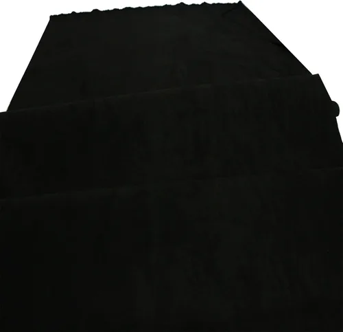 Vista 4 de Mybecca Funda para muebles de tela de gamuza negra de microgamuza y tela de uso general, tela de 58/60 pulgadas de ancho se vende por yarda