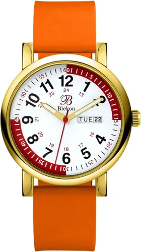 Vista 20 de Blekon Pulsometer Nurse Watch with Secondhand – Scrub Matching Band Colors for Medical Professionals – Super Easy to Read Dial w/Day and Date