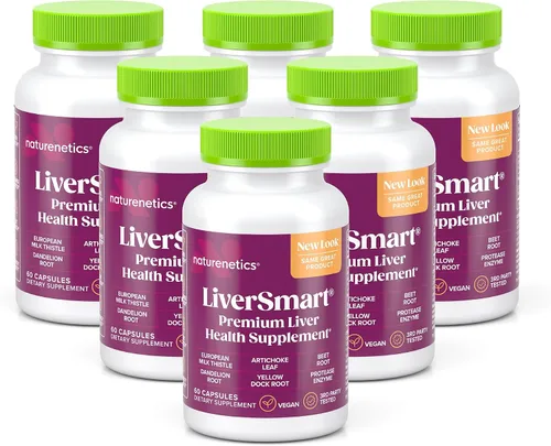 Vista 8 de LiverSmart, Cardo de leche europeo más 5 ingredientes adicionales que ayudan al hígado, Contiene 6 isómeros de silimarina, Probado