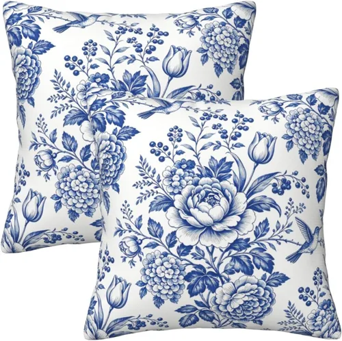 Vista 15 de Fundas de almohada de playa costera 18x18, juego de 2, fundas de almohada decorativas con diseño de estrella de mar y caballito de mar