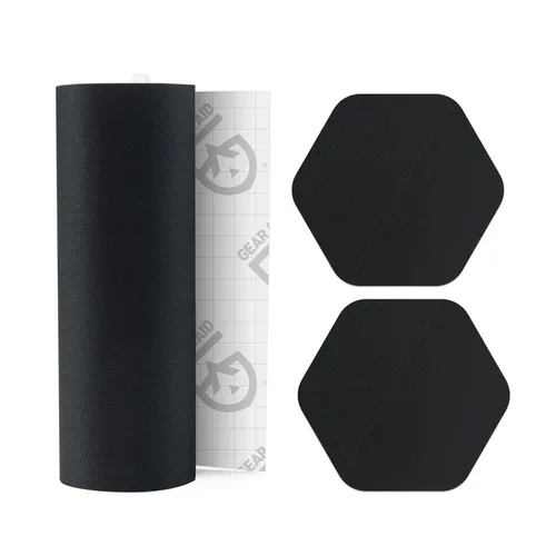 Vista 15 de GEAR AID - Cinta adhesiva resistente Tenacious de 3 x 20 pulgadas para reparación de tela y vinilo, repara rápidamente agujeros y desgarros en Coyote