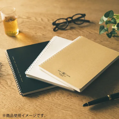 Vista 3 de Kokuyo Cuaderno de gráficos en espiral, 8.3 x 5.8 pulgadas, cuaderno de negocios A5 de anillo suave con cuadrícula de 0.197 in, 70 hojas perforadas