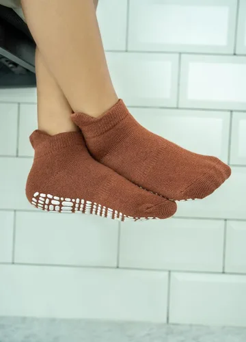 Vista 6 de RATIVE - Calcetines antideslizantes con agarre para bebés, niños y niñas