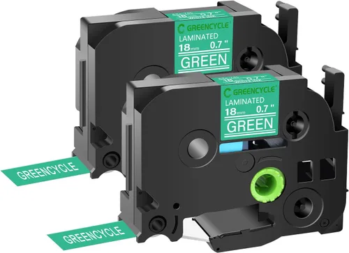 Vista 29 de GREENCYCLE Cinta para etiquetadora Brother P-Touch TZe-831 TZ-831 de 0.472 in 0.47 laminada TZe TZ Gold Tape para PT-D210 PT-D600 PT-H110 PT-1230, 2