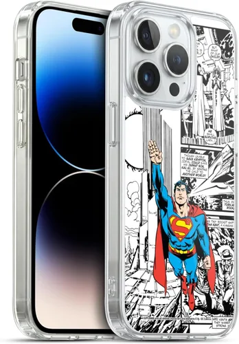 Vista 21 de Head Case Designs Funda de gel con licencia oficial de Superman DC Comics Collage Comicbook Art [protección de grado militar] compatible con Apple