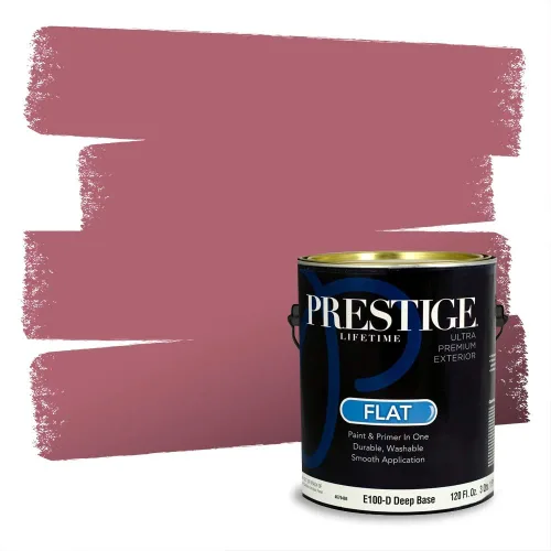 Vista 390 de Prestige Paints Pintura exterior e imprimación en uno, 1 galón, plano, coincidencia comparable de Valspar* Amber Rose*