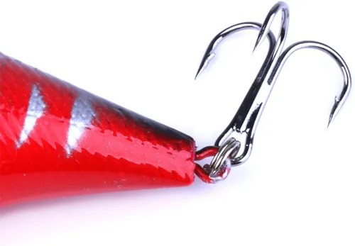 Vista 6 de Kit mixto de señuelos de pesca incluye señuelo minnow, popper, crankbait y anzuelo de pesca para pesca en agua salada y agua dulce de trucha, lubina