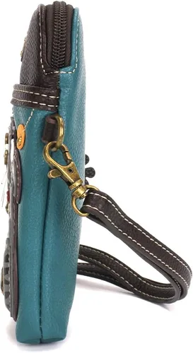 Vista 4 de CHALA Cat Collection Cell Phone Crossbody Purse-Women PU LeatherCanvas Multicolor Handbag with Adjustable Strap