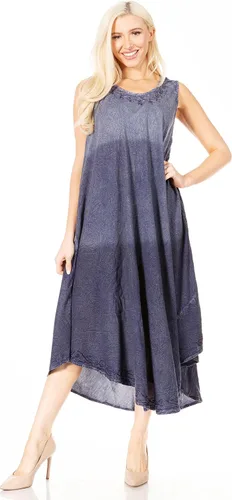 Vista 5 de Sakkas Irene Vestido de verano sin mangas para mujer, estilo casual