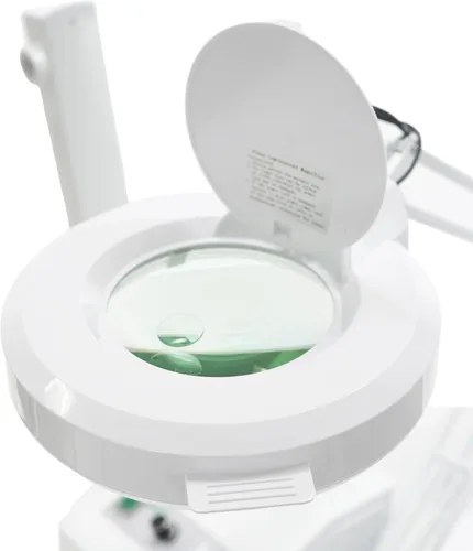 Vista 3 de SKINACT Vaporizador de ozono, lámpara de aumento de 5 dioptrías y cepillo electrónico