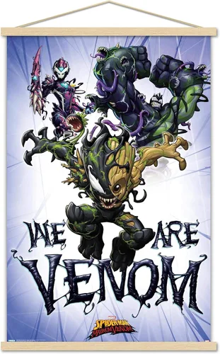 Vista 17 de Trends International Marvel Comics TV - Póster de pared de Spider- Man: Maximum Venom - We Are Venom, 22.375 x 34 pulgadas, versión enmarcada
