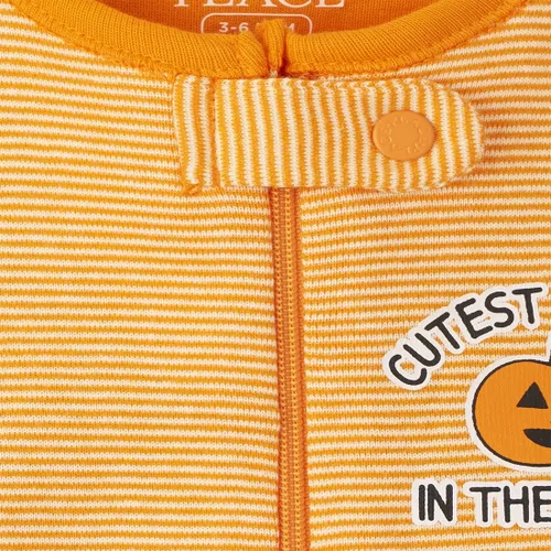 Vista 2 de The Childrens Place Pijama de una pieza de algodón unisex para bebés y niños pequeños