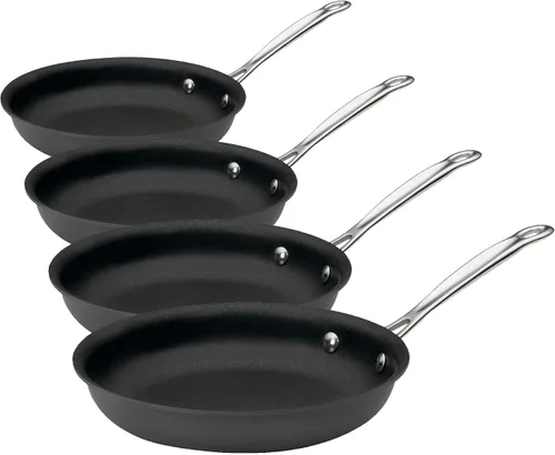 Vista 2 de Cuisinart Sartén abierta de 9 pulgadas Chef's Classic PURELYCERAMIC™ y sin PFAS antiadherente anodizado duro, 622C-22