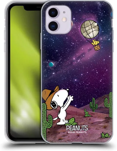 Vista 129 de Head Case Designs Funda de gel con licencia oficial de Peanuts Nebula Cactus Needles Snoopy Space Cowboy [protección de grado militar] compatible
