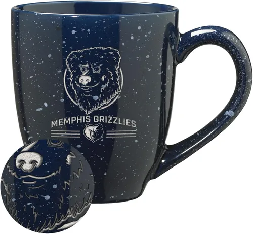 Vista 56 de Rico Industries NBA 16 oz Team Color Laser Engraved Speckled Ceramic Coffee Mug 3-Color del