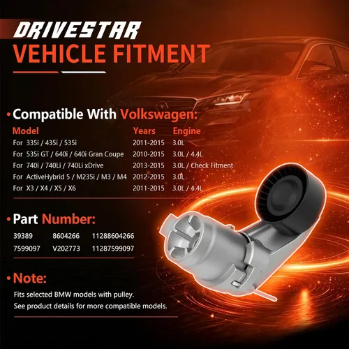 Vista 37 de 38284 Conjunto de tensor de correa con polea para Nissan Altima Rogue