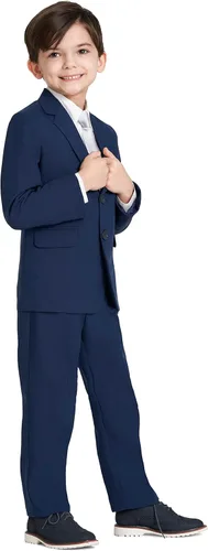 Vista 2 de Nautica Boys' 4-Piece Tuxedo Set with Dress Shirt, Bow Tie, Jacket, and Pants