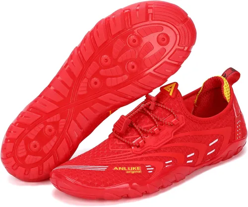 Vista 2 de ANLUKE Zapatos de agua para hombre y mujer, zapatos de natación, zapatos acuáticos, de secado rápido, para playa, surf, deportes acuáticos