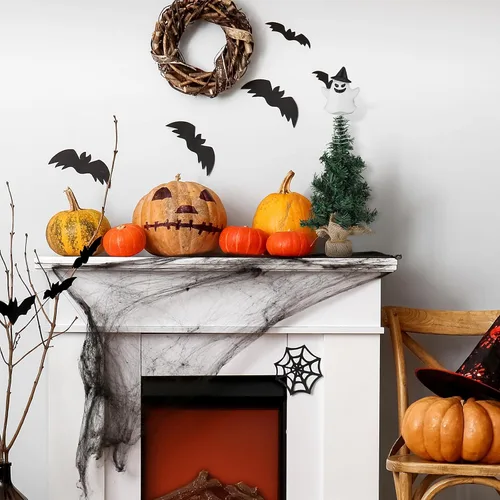 Vista 7 de Queekay Decoración de árbol fantasma de Navidad, adornos de fantasma pequeño de 4 pulgadas, decoración espeluznante para árbol de Navidad