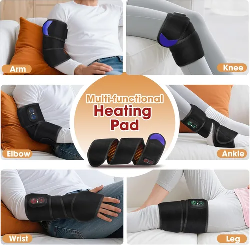 Vista 4 de Almohadilla térmica inalámbrica para codo para aliviar el dolor de codo y piernas, codo calentado alrededor de la muñeca para brazo, muñeca