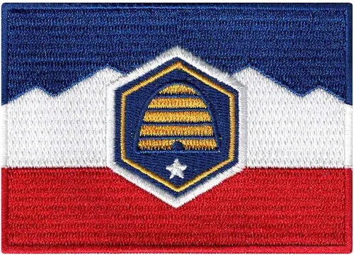 Vista 11 de Parche Bordado de la Bandera del Estado de Minnesota, Emblema MN, Planchado, Versión 2024