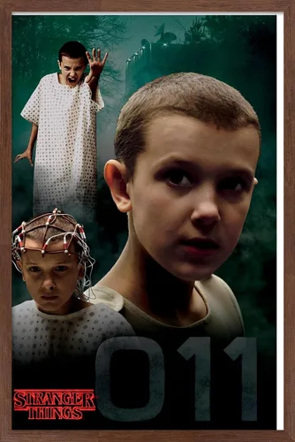 Vista 16 de Trends International Netflix Stranger Things - Póster de pared de Eleven, 14.725 x 22.375 pulgadas, versión enmarcada de madera de granero
