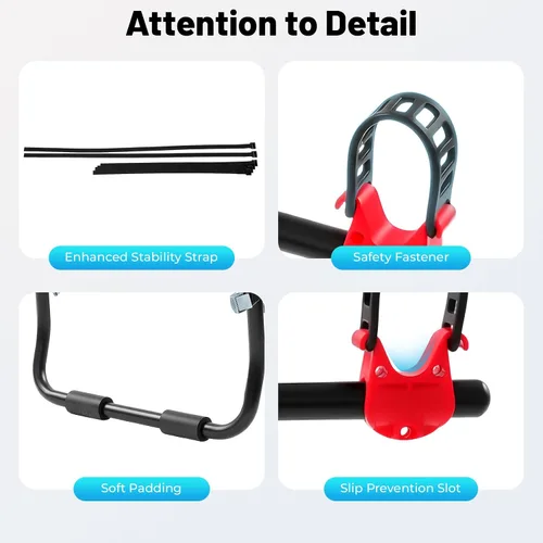 Vista 8 de Soporte de bicicleta de coche para 3 bicicletas, con correas ajustables para maletero, se pliega para almacenamiento, compatible con la mayoría