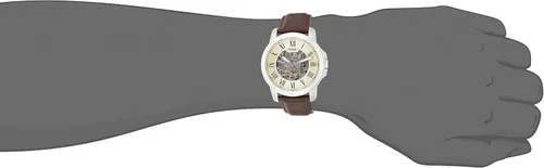 Vista 7 de Fossil de los hombres me3052Grant two-hand Autocontrol automático viento reloj con correa de piel color café