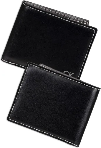 Vista 5 de Calvin Klein Cartera plegable minimalista RFID de cuero para hombre