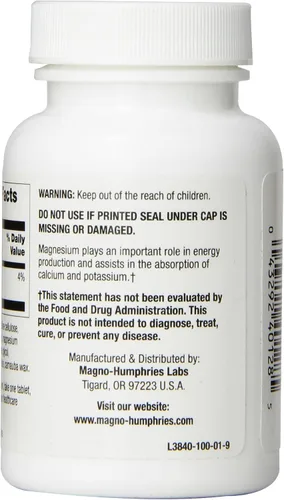 Vista 2 de Optimum Tabletas de gluconato de magnesio, 250 mg, 100