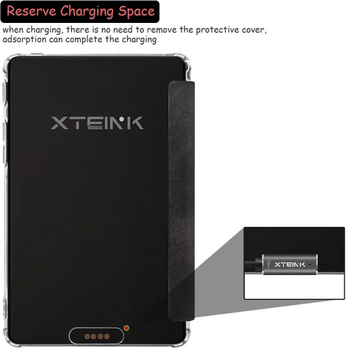 Vista 5 de Funda transparente de TPU para Xteink X3 3.7 "Pocket eBook, (negro)