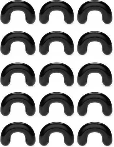 Vista 6 de Cisyozi 16G 14G 12G 10G 8G 6G 4G 2G Kit de Estiramiento de Retenedor de Tabique de Plástico Hipoalergénico Anillos de Tabique en Forma de U Pincher