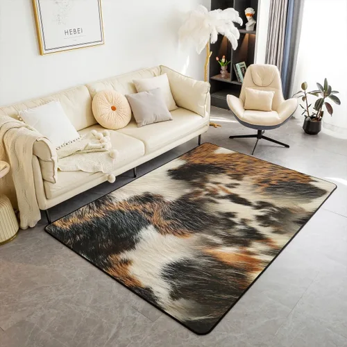 Vista 40 de jejeloiu Alfombra para sala de estar de animales de la selva para niños, 3 x 5, alfombra de área de tigre para niños, niñas, adolescentes