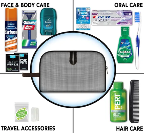 Vista 3 de Convenience Kits International Kit de 10 piezas para el cuidado de la piel y el cuerpo de viaje, estuche a granel de 6