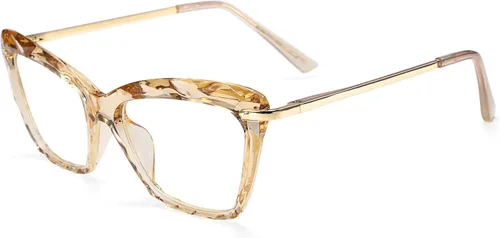 Vista 12 de FEISEDY Gafas de cristal con montura de ojo de gato con bloqueo de luz azul para computadora B2500