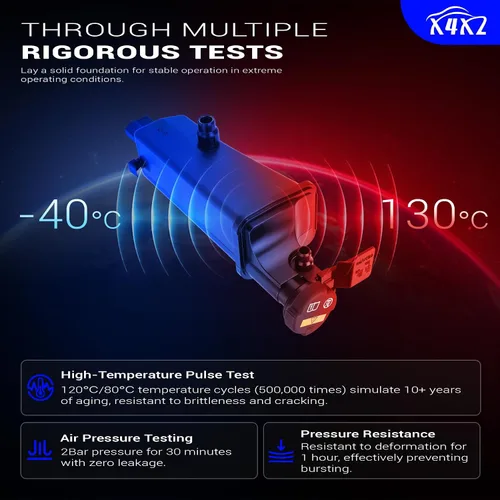 Vista 4 de Depósito de Expansión del Radiador de Refrigerante del Motor para BMW E46 320i 323i 323Ci 325i 325Ci 325xi 328i 328Ci 330i 330Ci 330xi 1999-2006