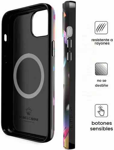 Vista 6 de VELVET CAVIAR Funda Butterfly para iPhone 14, compatible con MagSafe, probada en caídas de 10 pies, mariposas Aurora Mariposa Aurora