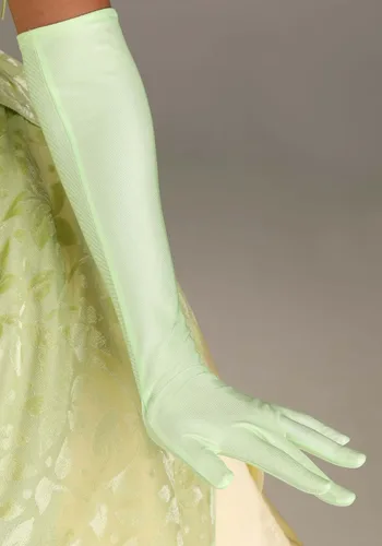 Vista 4 de Disfraz de princesa de Disney y la rana Tiana de lujo de talla grande