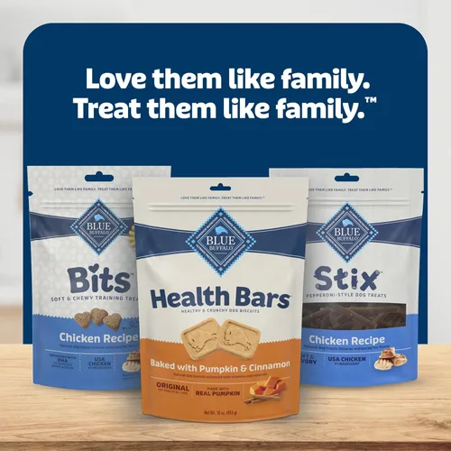 Vista 9 de Blue Buffalo Health Bars Galletas para Perros Crujientes, Horneadas al Horno con Ingredientes Naturales, Calabaza y Canela, Bolsa de 16 onzas