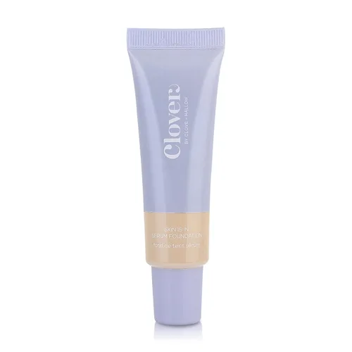 Vista 8 de Clover Skin Is In Serum Foundation Suero facial hidratante, base ligera, libre de crueldad animal y vegano, con escualano y cera de semillas de 10