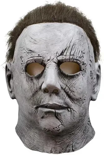 Vista 5 de LKCOZSM Máscara de Halloween de Michael Myers, disfraz de terror para cosplay