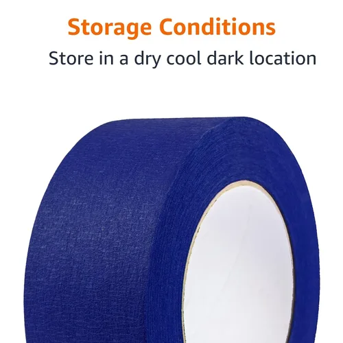 Vista 3 de Amazon Basics Cinta azul para pintores, 1.88 pulgadas x 180 pies, juego de 6 rollos
