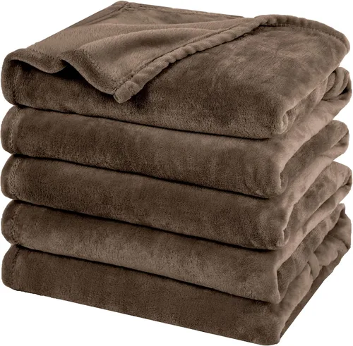 Vista 38 de PHF - Manta de forro polar, tamaño King, 120 x 4.23 – 10.58 oz, ligera, cálida, color beige