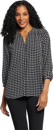 Vista 56 de Blusa petite para mujer con manga 3/4 de la marca NYDJ Alicia Glen