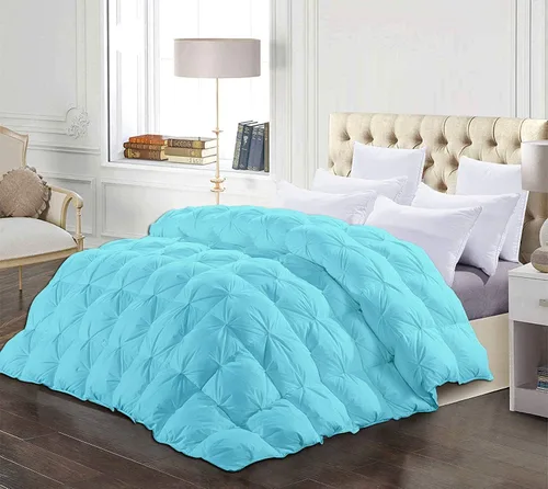 Vista 2 de Edredón plisado de gran tamaño Queen (98 x 98 pulgadas), manta refrescante para personas que duermen con calor y sudores nocturnos, 1 unidad, suave
