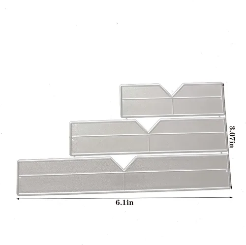 Vista 2 de Caja de troqueles de metal para hacer tarjetas, troqueles de corte, plantillas de corte para álbumes de recortes, álbum de fotos, plantilla