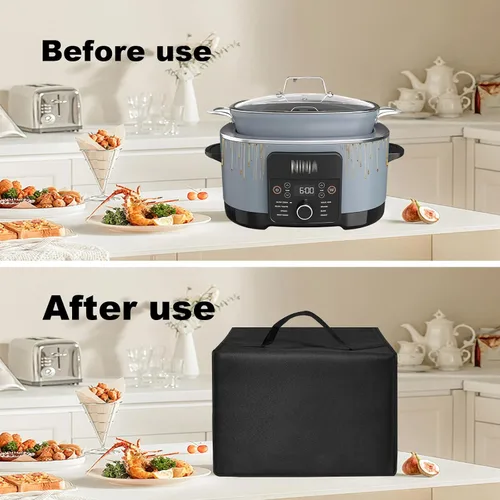 Vista 3 de Cubierta antipolvo para cocina, resistente, impermeable y a prueba de polvo, multiusos, compatible con Ninja MC1001 Foodi Possible Cooker PRO de 8.5